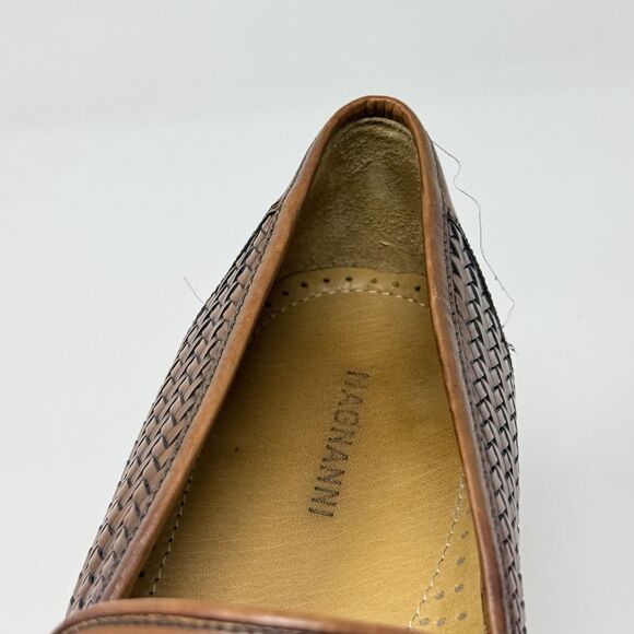 Magnanni Woven Tassels Loafers Mens 11 M Brown Leather Slip On Dress Shoes main image 15